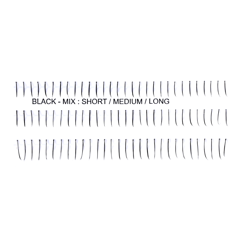 Jean Marin Künstliche Wimpern Knotted Singles Natural 90stück Gemischt